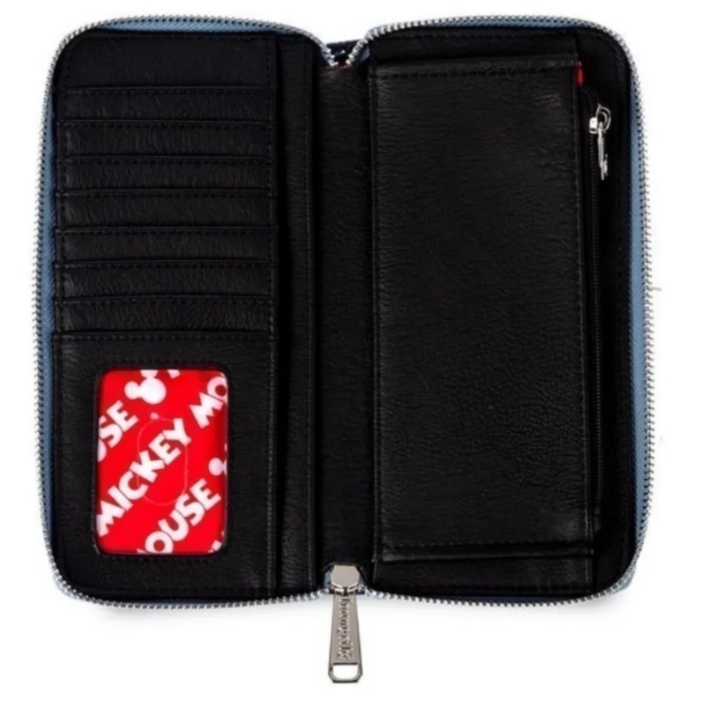 Loungefly Mickey Denim Disney Parks Wallet